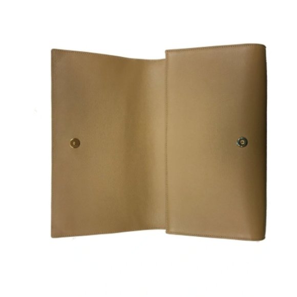 SAINT LAURENT YSL BELLE DU JOUR LEATHER CLUTCH BAG - Picture 2 of 2